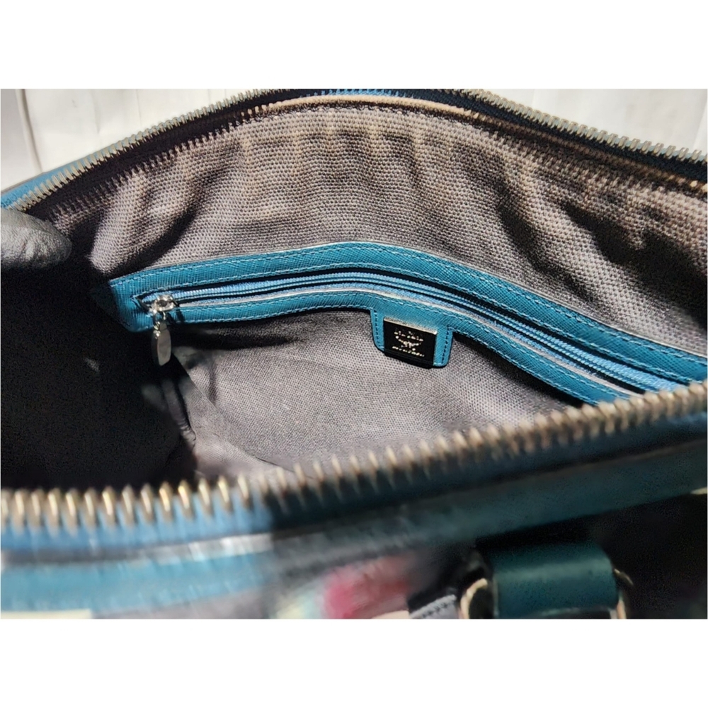 MCM Craig & Karl Snowdome Boston Bag Black/Green - Picture 16 of 16
